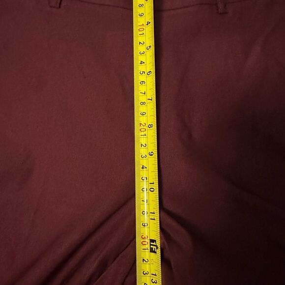 NWT Rafaella Pull-On Belt Loops w/ Pockets Stretch Ankle Pant - Windsor Wine - Picture 5 of 7